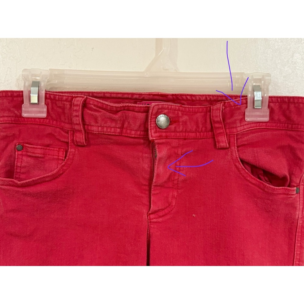 Alice + Olivia Raspberry Pink Corduroy Skinny Jeans Size 4 - Picture 4 of 12